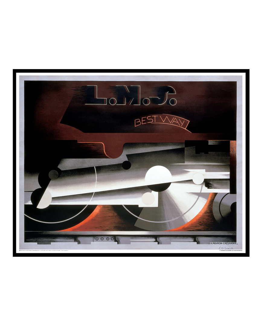 L.M.S Best Way カッサンドル リトグラフ アートポスター Amazon.co.jp: ポスター アドルフ ムーロン カッサンドル L.M.S