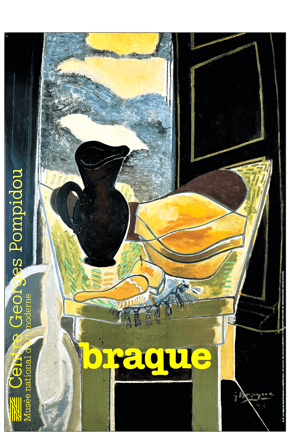 Braque. La Table de Toilette Devant la fenêtre - Plakater