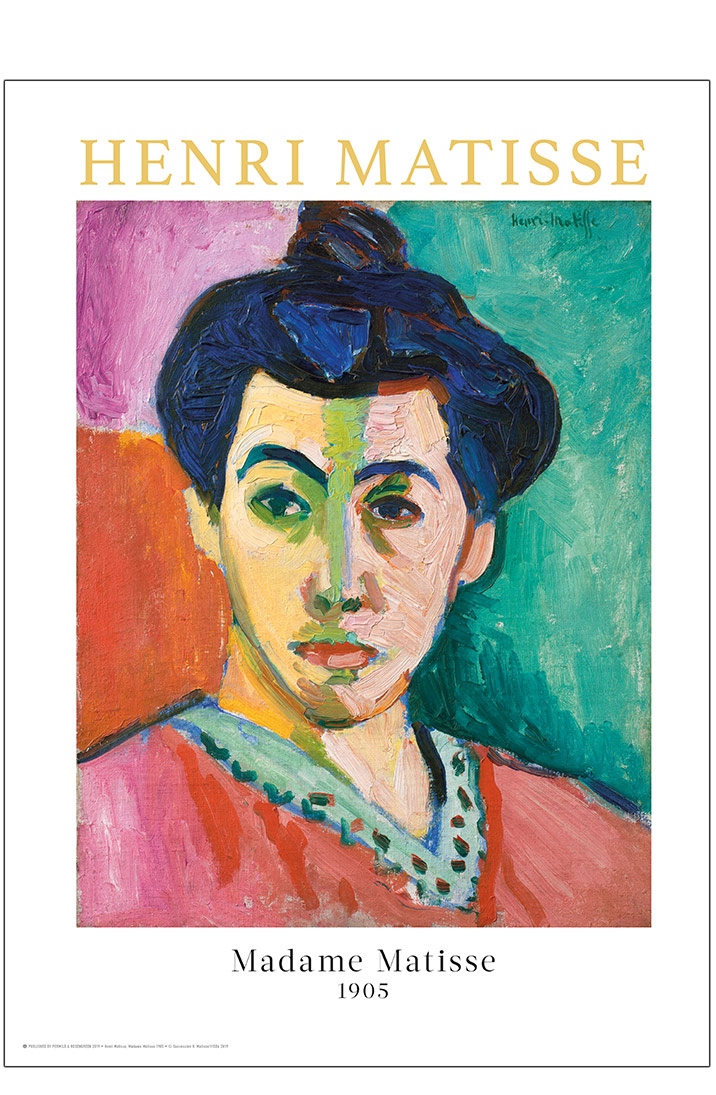 Den linje, Henri Matisses kone | Køb kunstplakater