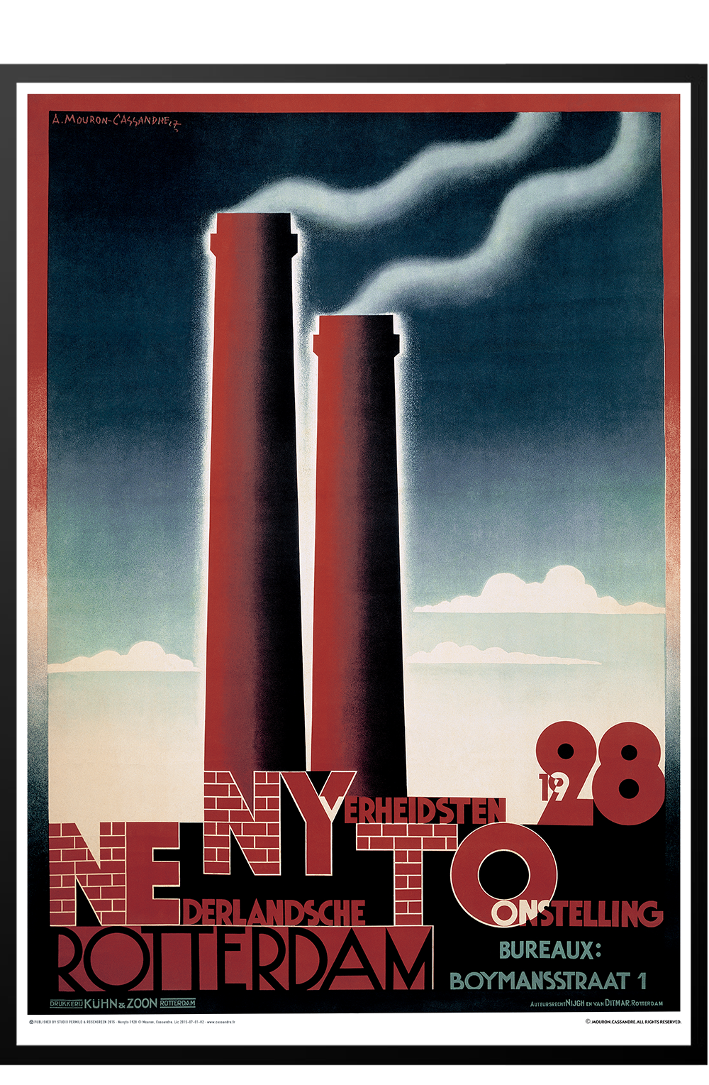 øge Alperne Salme Cassandre, 1928 - Nenyto - Posters - Permild & Rosengreen