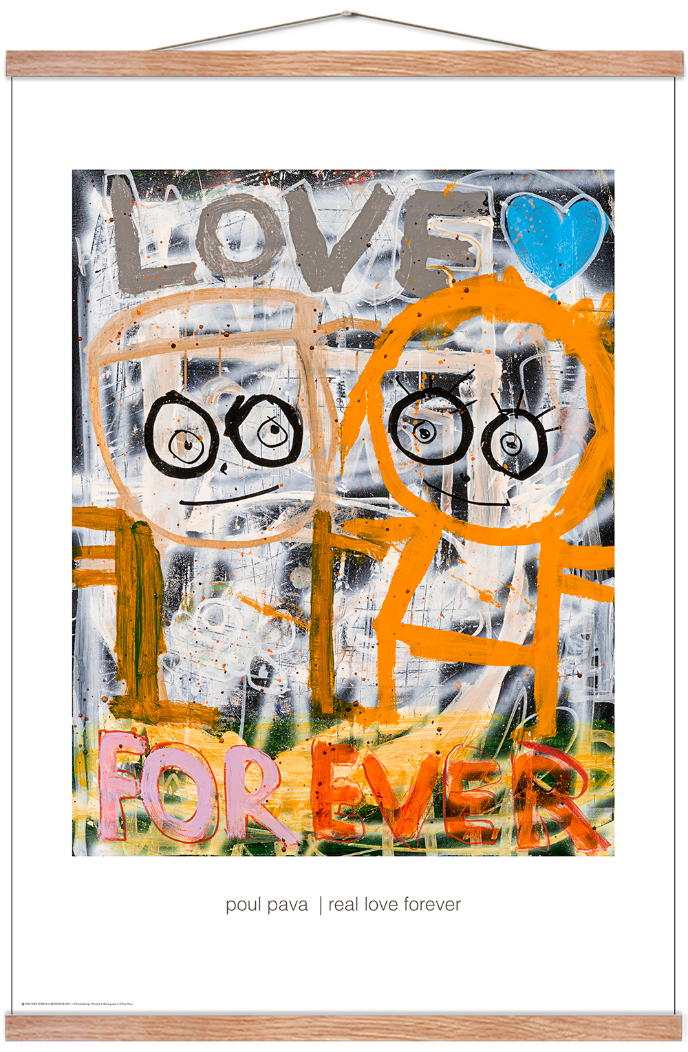 Poul Pava. Real love forever I Plakat Poul