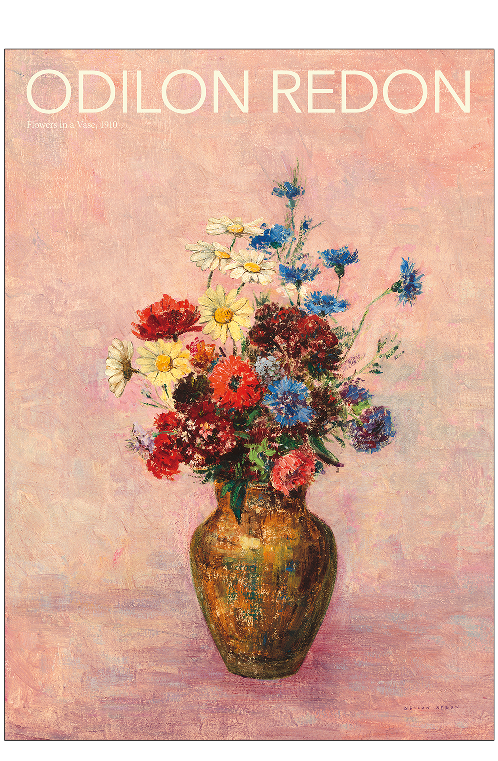 Peep Arbejdskraft romanforfatter Odilion Redon: Flowers in a vase (pink). Art poster for sale