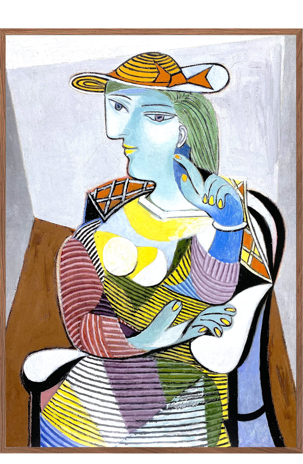 Bør pengeoverførsel Kor Picasso. Portrait af Marie-Therese | Farverig Picasso plakat