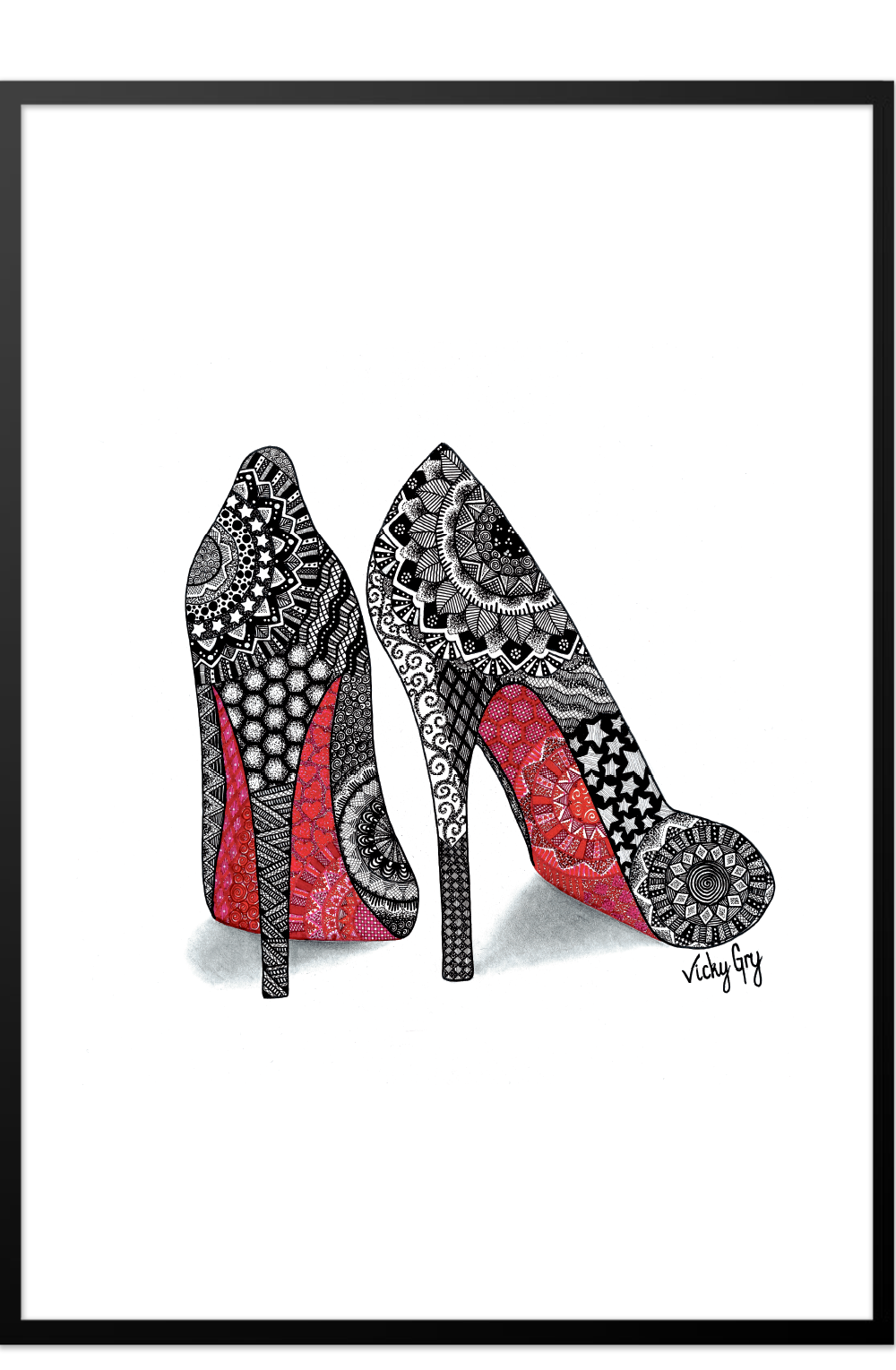 At placere Morse kode rør Christian Louboutin poster | Posters | Permild & Rosengreen