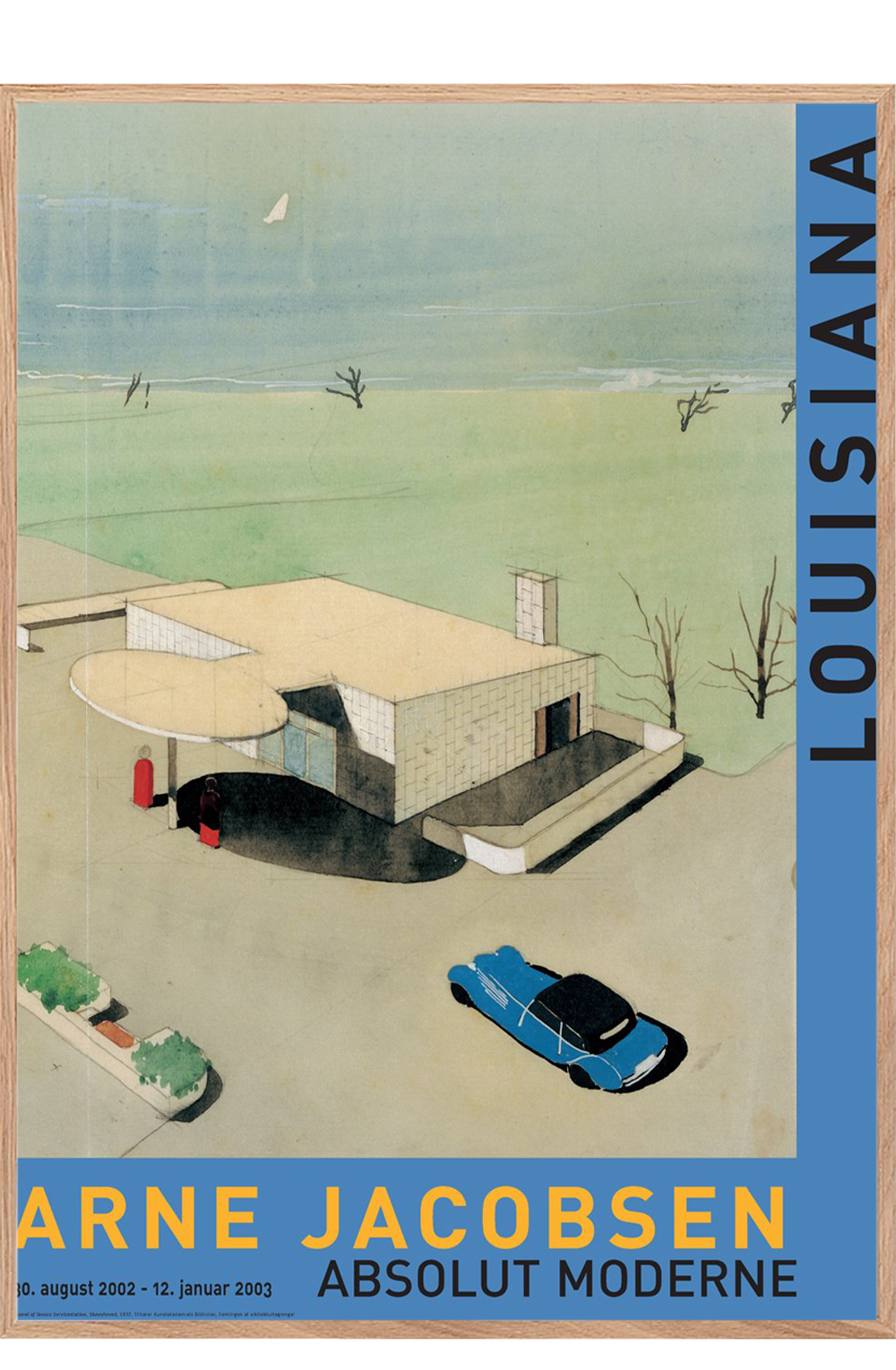 Arne Jacobsen, Absolutely modern blue - Posters - Permild & Rosengreen