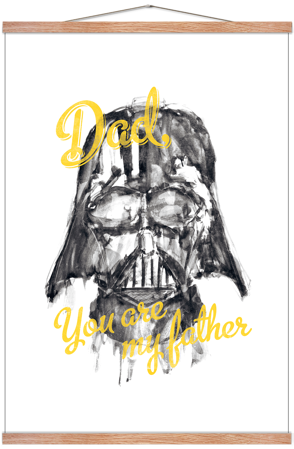 Wars. you are father - gul. Plakat. - Plakater - & Rosengreen
