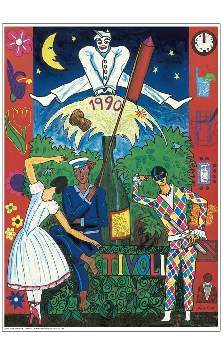 enkelt gang Mængde penge forlade Tivoli 1990 poster - Ravn - Posters - Permild & Rosengreen