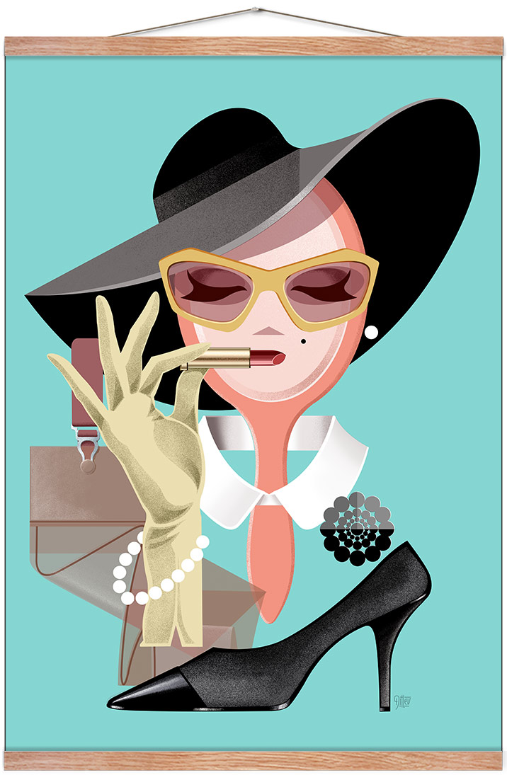 Vintage lady - Plakat - Plakater - & Rosengreen