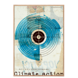 Alle 17 FN's verdensmlsplakater med ramme