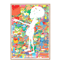 Alle 17 FN's verdensmlsplakater med ramme