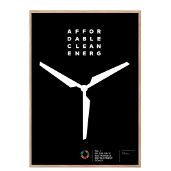 Alle 17 FN's verdensmlsplakater med ramme