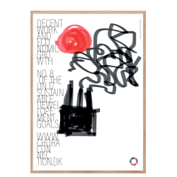 Alle 17 FN's verdensmlsplakater med ramme