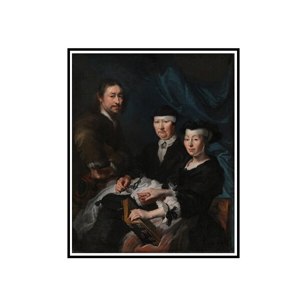 Mander III, The artist with his family