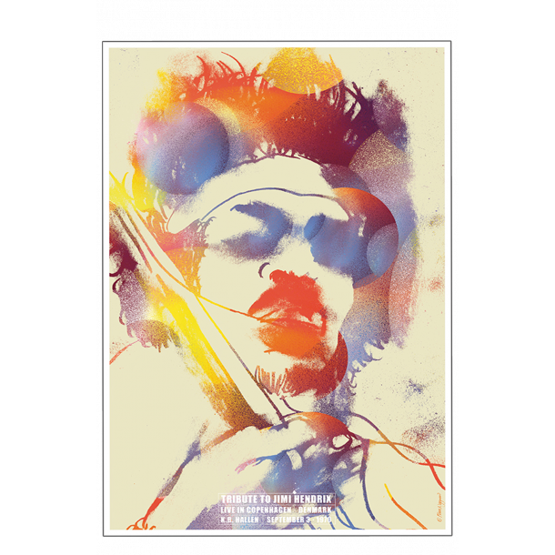 Plakat med Jimi Hendrix | Finn Nygaard