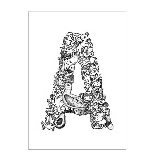 A - Letter doodle