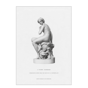 Eine berraschte Nymphe (grau)