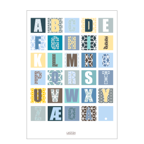 ABC-Kinderposter fr das Zimmer der Jungen