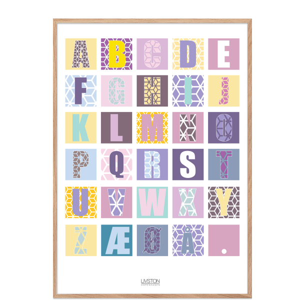 ABC Brneplakat til pigevrelset