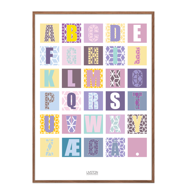 ABC Brneplakat til pigevrelset