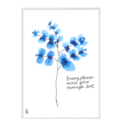 Watercolour Floral poster