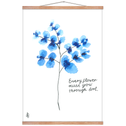 Watercolour Floral poster