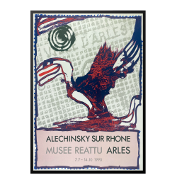 Alechinsky sur Rhone (Original litografi plakat)