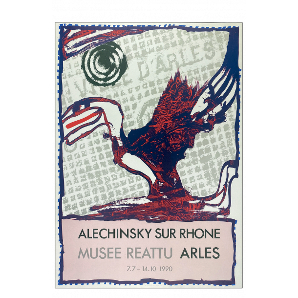 Alechinsky sur Rhone (Original litografi plakat)