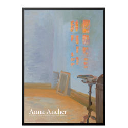 Anna Ancher: Evening sun in the artist's studio on a field road