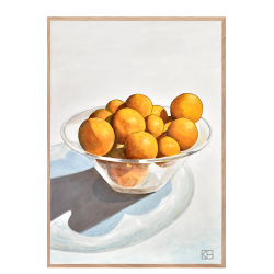 Plakat med appelsiner