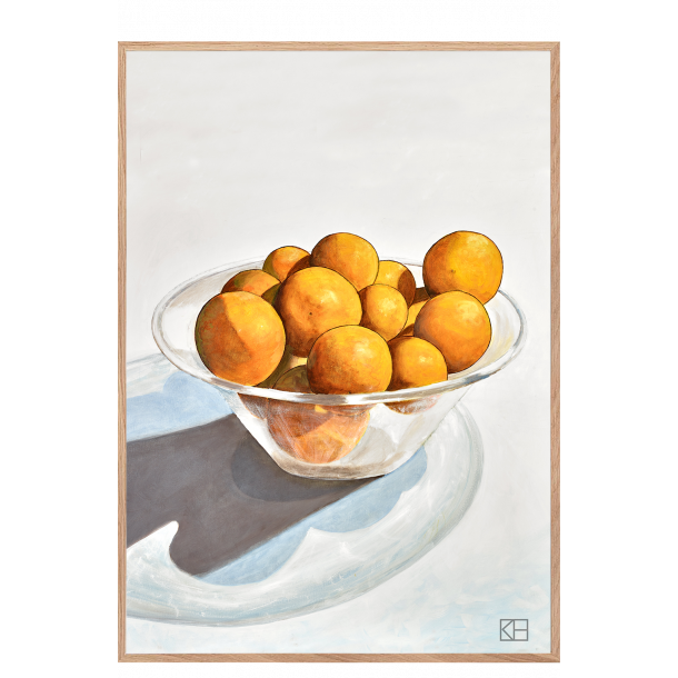 Plakat med appelsiner