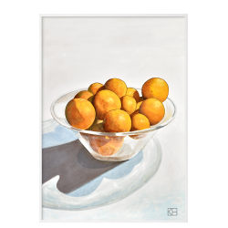 Plakat med appelsiner