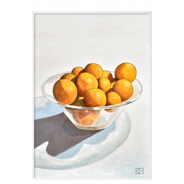 Plakat med appelsiner