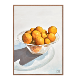 Plakat med appelsiner