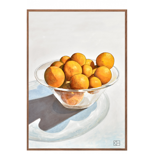 Plakat med appelsiner