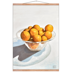 Plakat med appelsiner