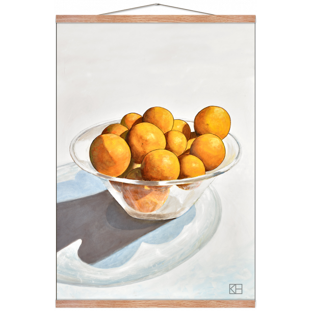 Plakat med appelsiner