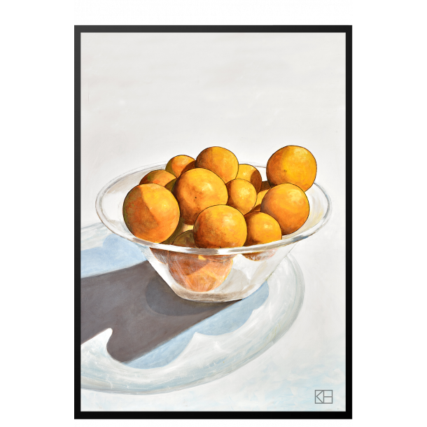 Plakat med appelsiner