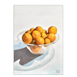 Plakat med appelsiner