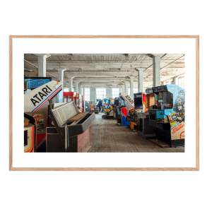 Atari-Spielautomaten. Abandoned places