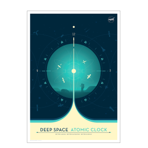 Atomic Clock blau, Nasa