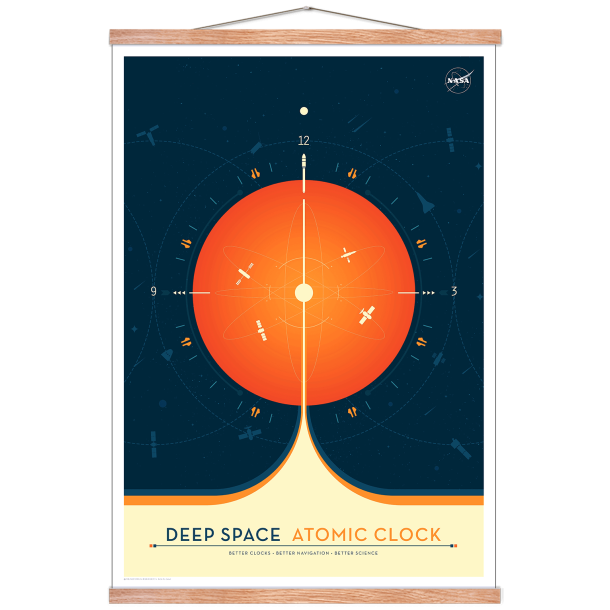 Atomic Clock orange, Nasa