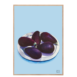 Poster with eggplant