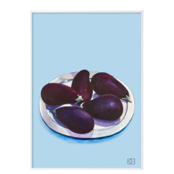 Poster with eggplant