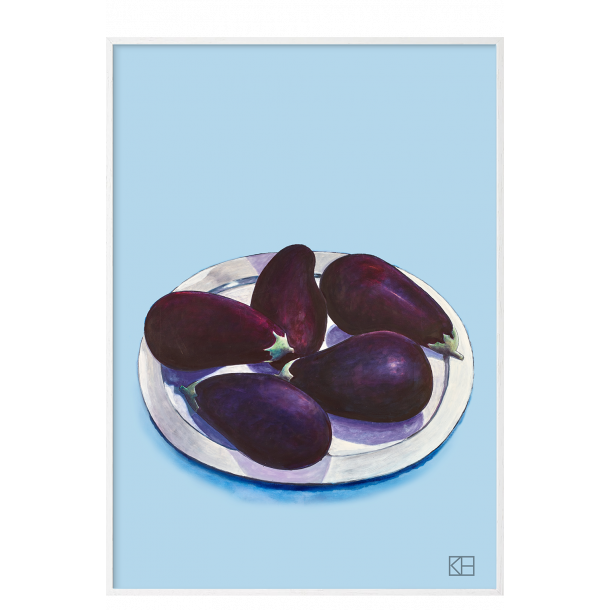 Plakat med auberginer