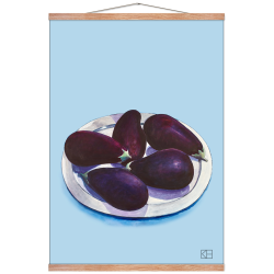 Poster with eggplant