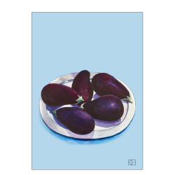 Poster with eggplant