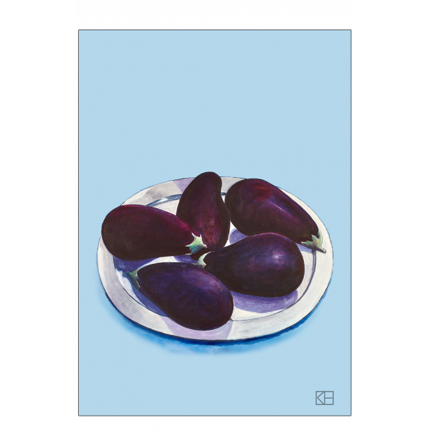 Poster with eggplant