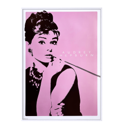 Audrey Hepburn plakat. Pink