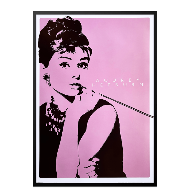 Audrey Hepburn plakat. Pink