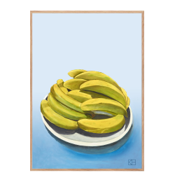 Poster with banana motif